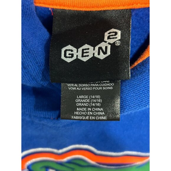 Gen2 Florida Gators Stadium Athletic Youth Pullover Hoodie Blue Sz Large Sporty - Picture 7 of 10